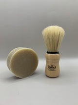 Shave Kit-Natural Shave Soap Bar & Shave Brush