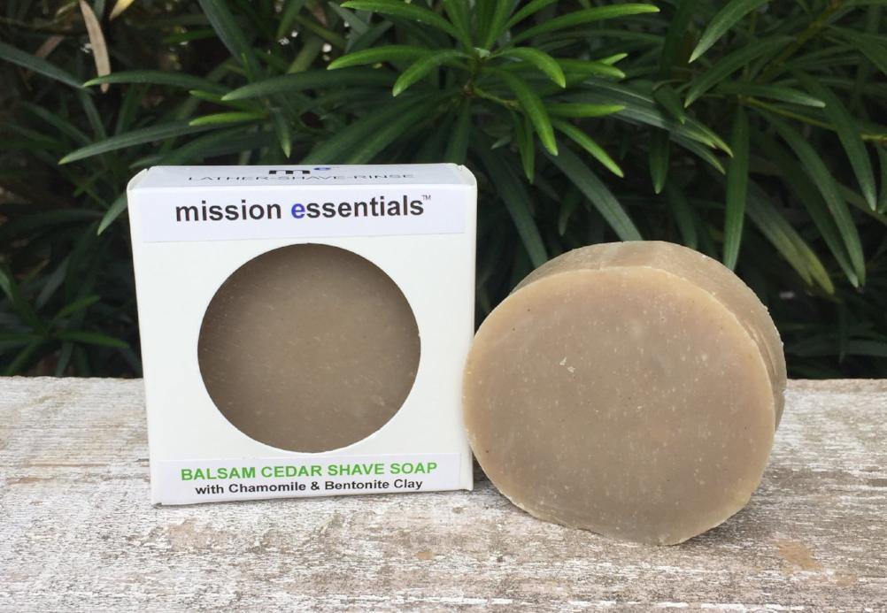 Shave SoapBalsam Cedar Natural Shave Soap Bar Mission Essentials