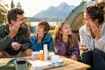 A Family Camping Skincare Routine Example