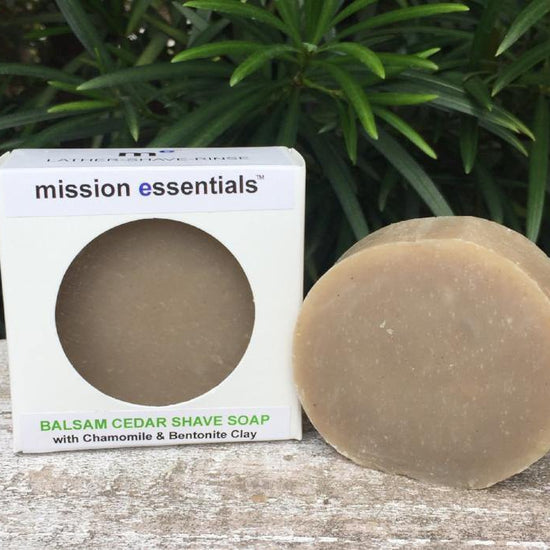 Handcrafted Soaps- Balsam and Cedar Shave Soap - Buy 4 and save! - Mission Essentials