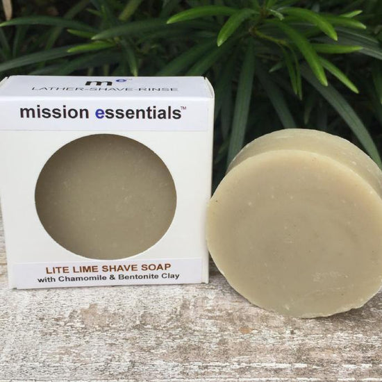 Handcrafted Soaps- Lite-Lime Shave Soap - Buy 4 and save! - Mission Essentials